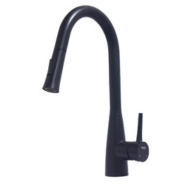 Maneras extraibles Mat Black Kitchen Faucet Pull de la manija 2 del mercado norteamericano solas fuera del acero 304/316 golpecito material proveedor