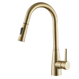 304/316 grifo flexible con poco plomo de acero del color oro de la cocina del golpecito de mezclador del agua de la cocina proveedor