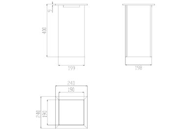 poder cuadrada de acero inoxidable de la basura del diseño de cuarto de baño del metal del gabinete de la basura del cubo de basura público material del cubo de la basura con la cubierta proveedor