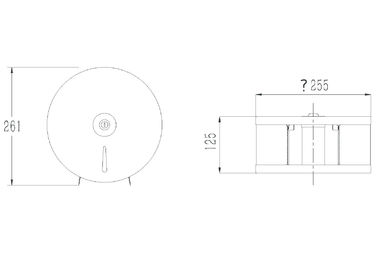 Caja moderna de acero inoxidable del papel higiénico del soporte de la pared de los accesorios del cuarto de baño del satén del arreglo para requisitos particulares 304 del proyecto proveedor