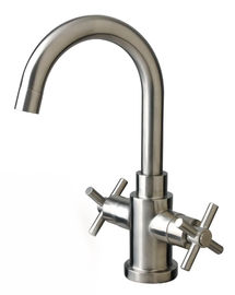Nuevos 304 grifos cepillados de acero inoxidables del cuarto de baño del lavabo del fregadero de la fabricación de China de los colores del satén proveedor